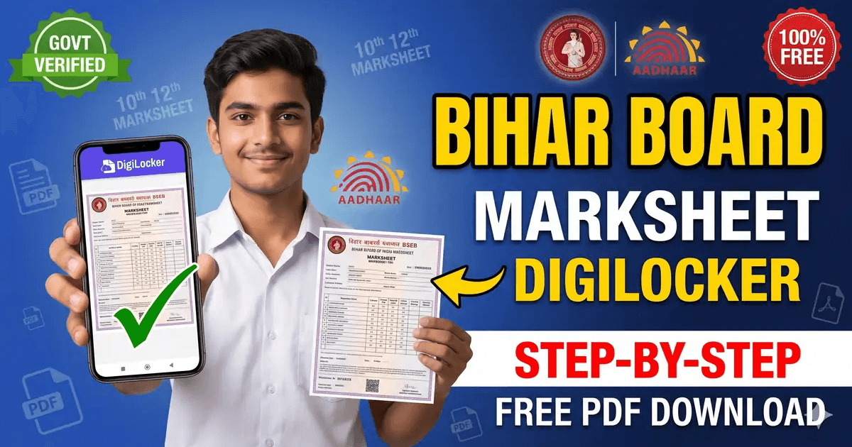 Bihar Board Marksheet Digilocker Download 2026 Step-by-Step Guide ...
