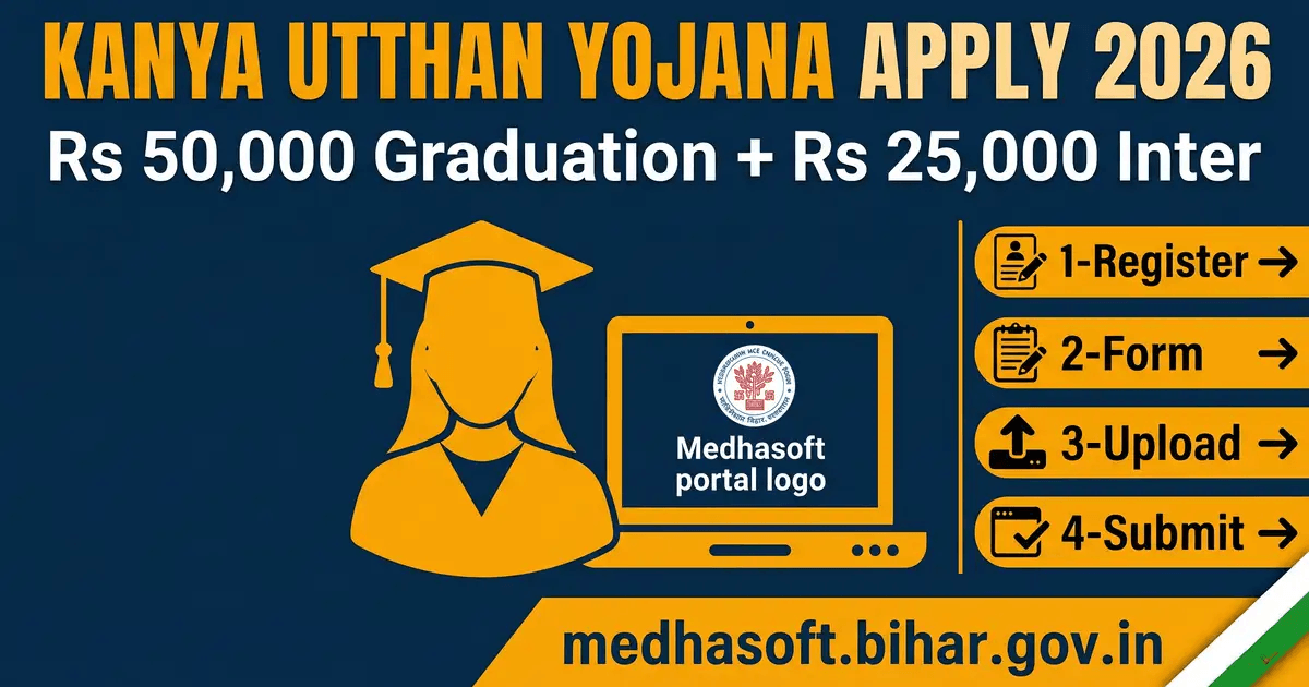 Mukhyamantri Kanya Utthan Yojana Apply Online 2026 - Rs 50,000 ...