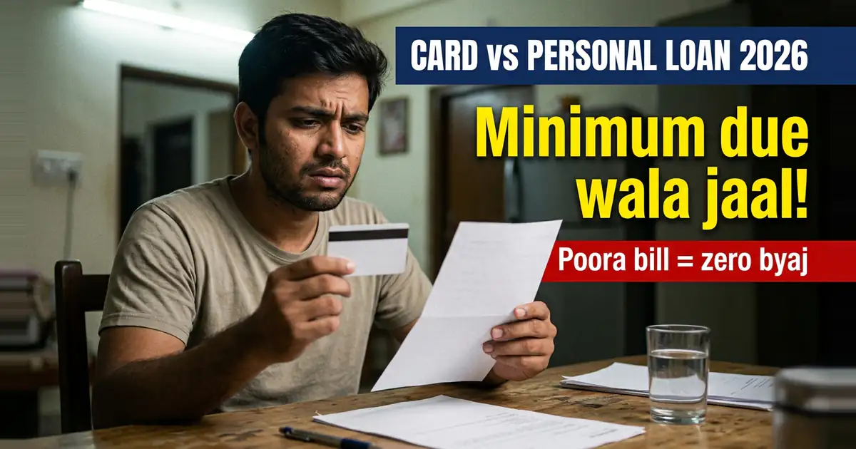 Credit Card Ya Personal Loan - Card Ka Byaj Tabhi Lagta Hai Jab Aap Poora Bill Na Bharo, Aur Wahin Se Sab Bigadta Hai