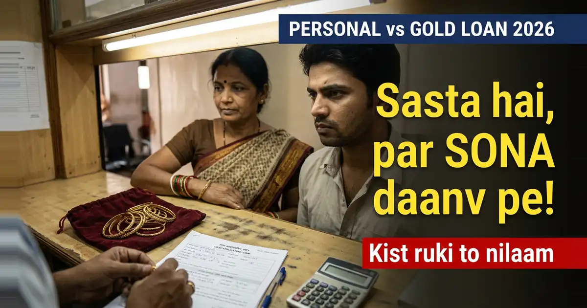Personal Loan Ya Gold Loan - Ek Me Aapka Record Girvi Hai, Doosre Me Ghar Ka Sona, Aur Faisla Isi Se Hota Hai