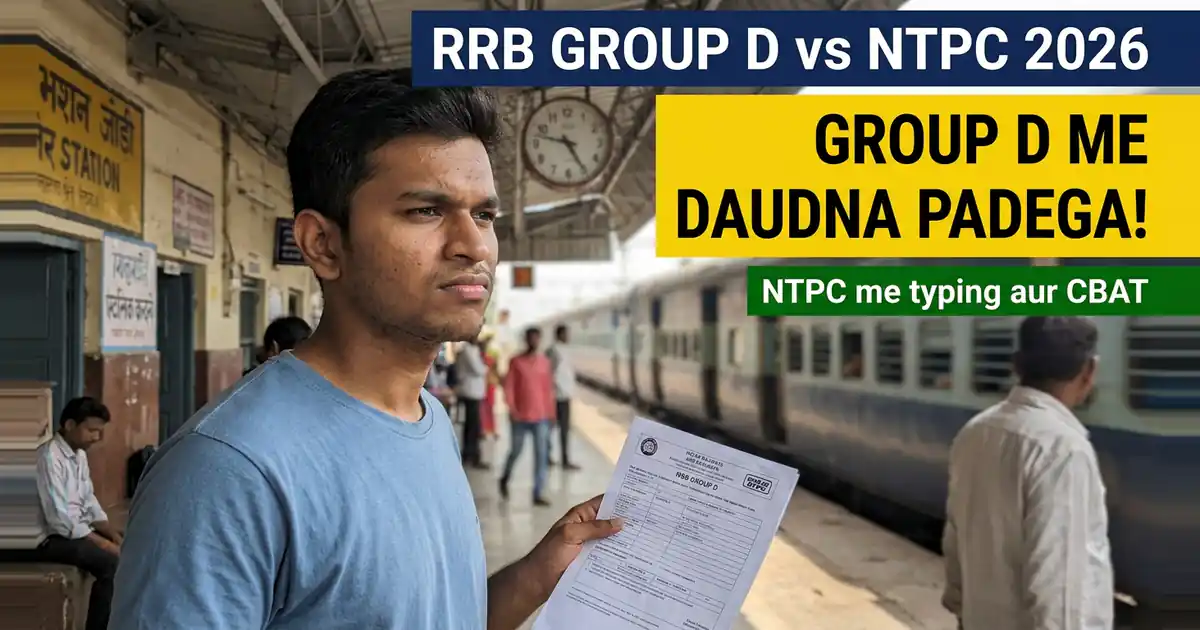 Group D Ya NTPC - Ek Me Daudna Padta Hai, Doosre Me Typing Aur Dimaag Ka Test Hota Hai