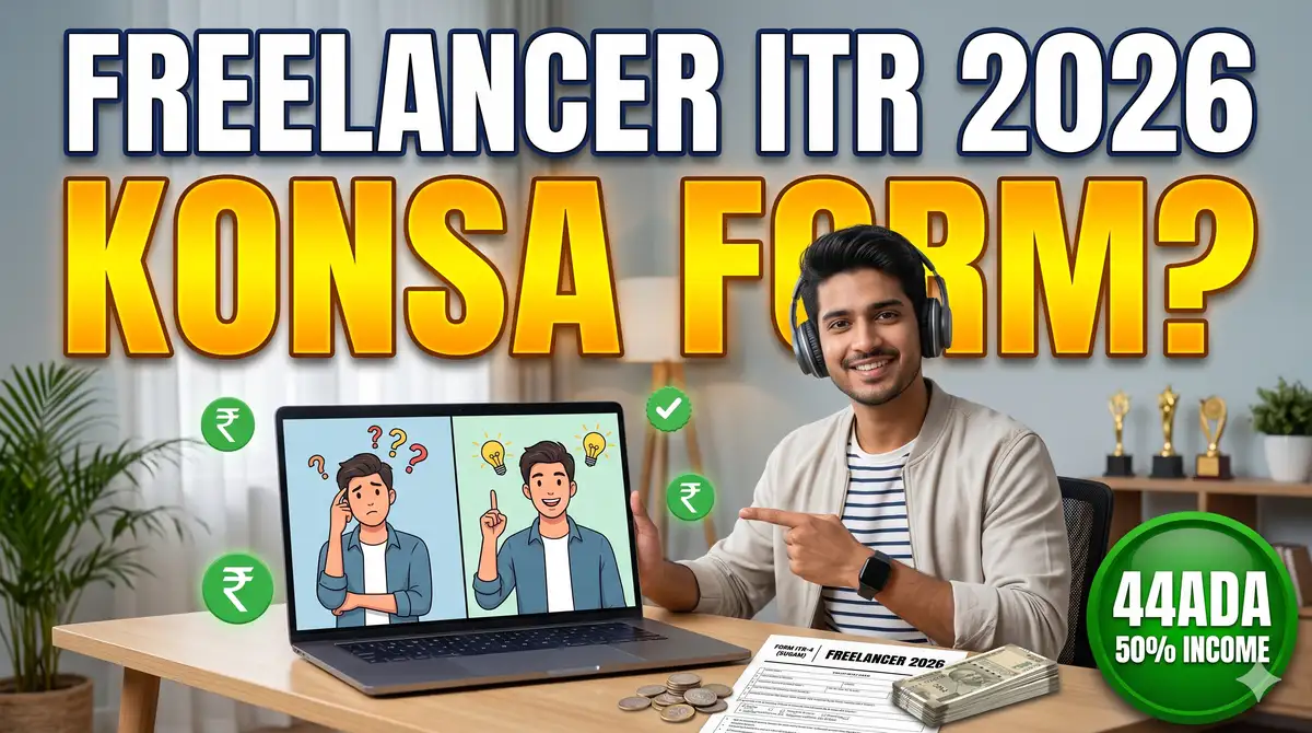 ITR for Freelancers/Business 2026 - Konsa Form, 44ADA Presumptive + Form 10-IEA