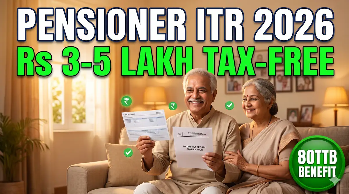 ITR for Pensioners/Senior Citizens 2026 - Exemption, Konsa Form + 80TTB Benefit