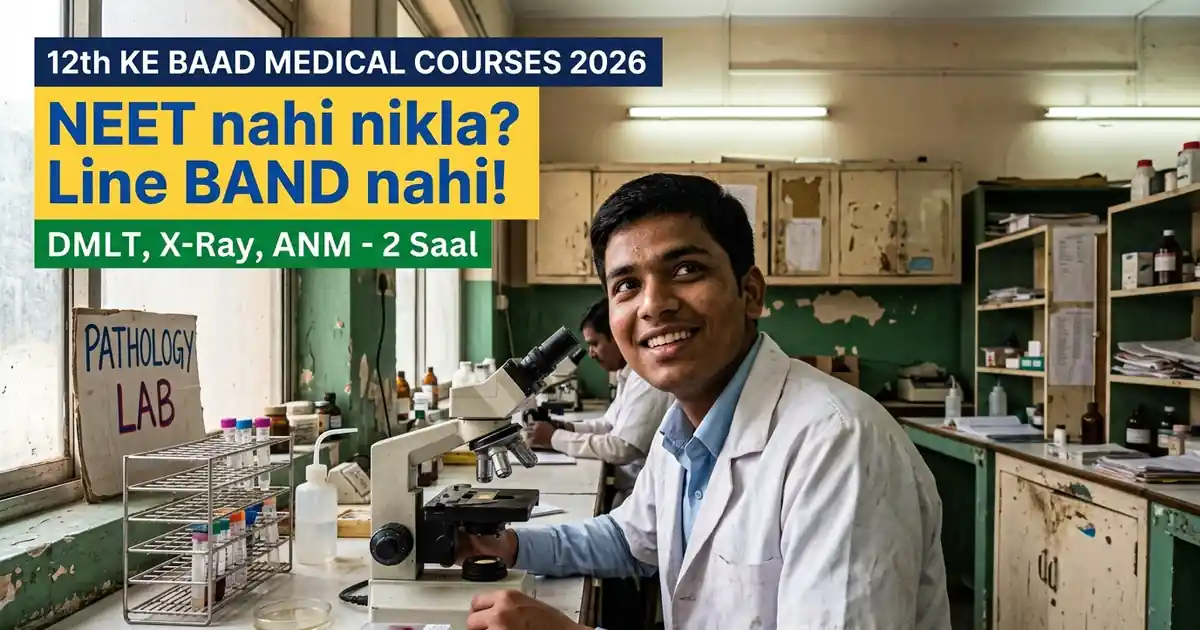12th Ke Baad Medical Courses 2026 - NEET Ke Bina Bhi Jo Ho Sakte Hain (Poori List + Kaun Sa Jaldi Naukri Deta Hai)