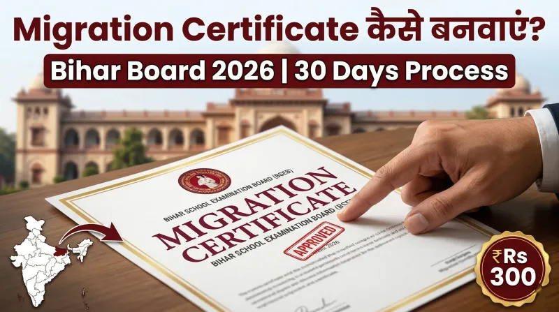 Bihar Board Migration Certificate 2026 - Apply Process, Fee, Documents