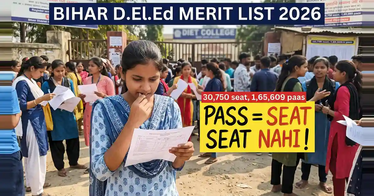 D.El.Ed Me Qualify Hona Aur Seat Milna Do Alag Cheezein Hain - 30,750 Seat Pe 1,65,609 Log