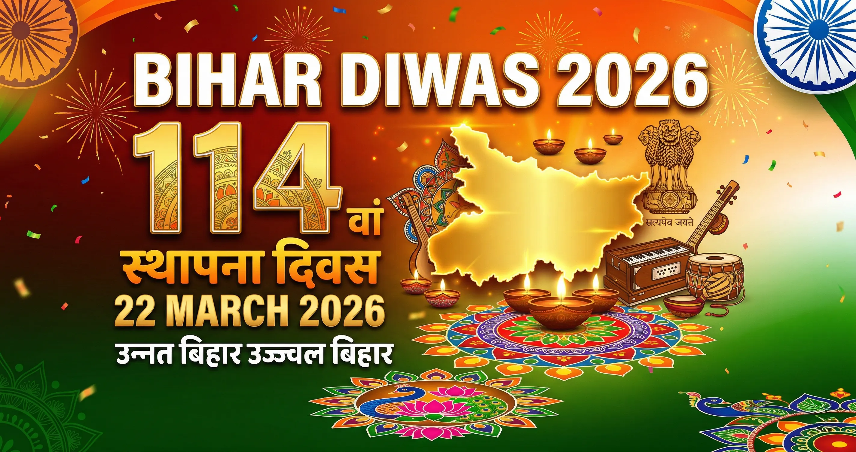 Bihar Diwas 2026 - 114वां स्थापना दिवस, Gandhi Maidan Events & History