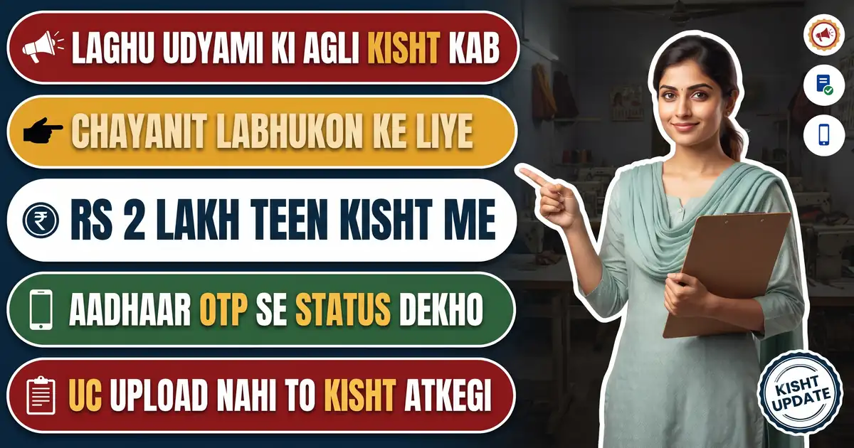 Bihar Laghu Udyami Yojana Kisht Status 2026 - Rs 2 Lakh Teen Kisht Me (25-50-25%), Agli Kisht Kyun Rukti Hai Aur Status Kaise Dekhein