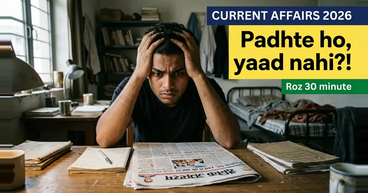 Current Affairs - Log Roz Padhte Hain Aur Exam Me Bhool Jaate Hain, Kyunki Wo Padhte Hain, Dohraate Nahi