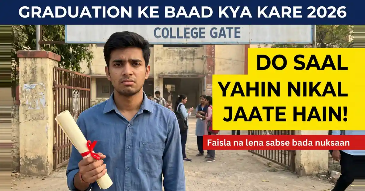Graduation Ke Baad Sabse Bada Nuksaan Faisla Na Lene Se Hota Hai, Galat Faisla Lene Se Nahi