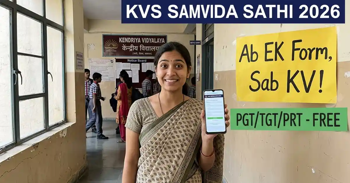 KVS Samvida Sathi Portal - Ab Har Kendriya Vidyalaya Me Alag Form Nahi, Ek Profile Se Kaam