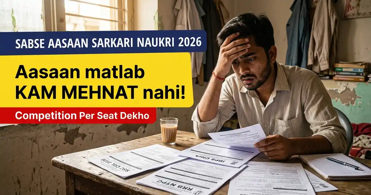 Sabse Aasaan Sarkari Naukri 2026 - Kaun Si Sach Me Milti Hai (Competition Ke Number Ke Saath)