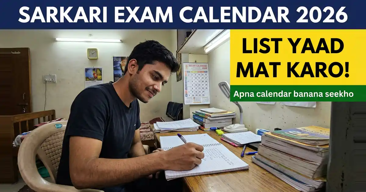 Sarkari Exam Calendar - Tareekhon Ki List Yaad Mat Karo, Apna Calendar Banana Seekho