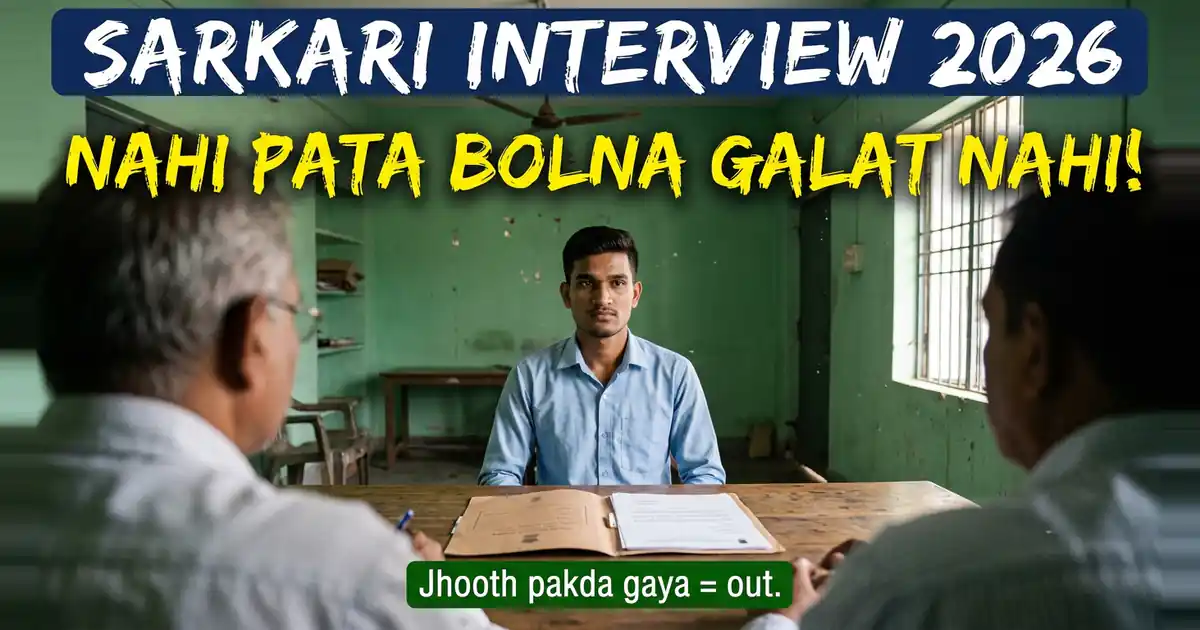 Sarkari Interview Kaise Dein - Wahan Gyaan Nahi, Aapka Bharosa Aur Imaandaari Jaanchi Jaati Hai