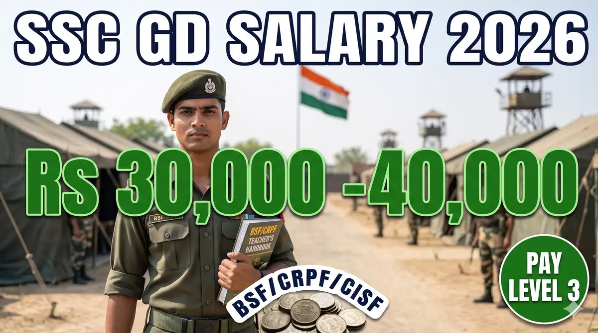 SSC GD Constable Salary 2026 - Pay Level 3, In-Hand, Allowances + CAPF Posts