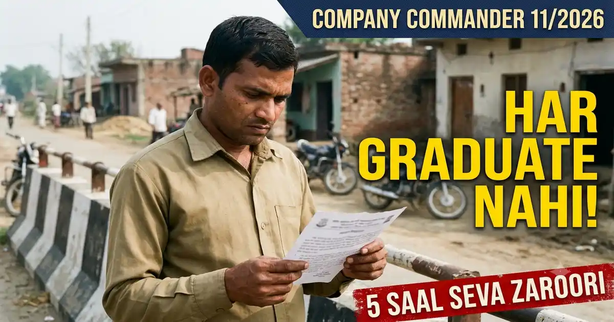 Company Commander Ki Nayi Bharti Aa Gayi Hai - Par Ye Har Graduate Ke Liye Nahi Hai, Sirf Un Home Guard Ke Liye Jo 5 Saal Duty De Chuke Hain