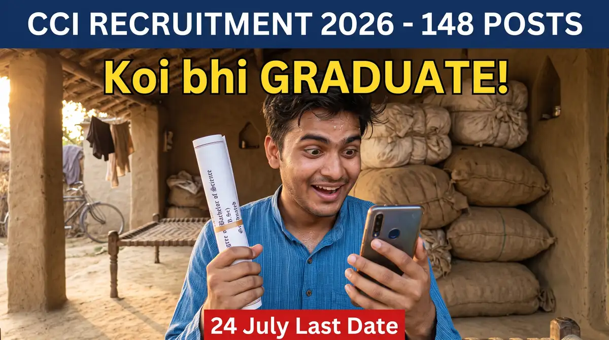 CCI Recruitment 2026 - 148 Posts (JA/JCE/MT), Apply 24 July Tak, Graduate Bhi Eligible