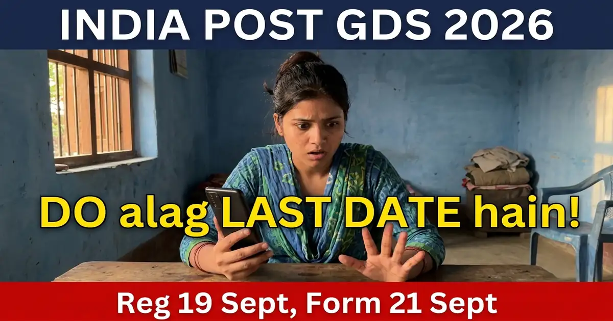 GDS Ki Do Alag Tareekhein Hain - Registration 19 September Ko Band, Form 21 Ko, Aur Purana Portal Mar Chuka Hai