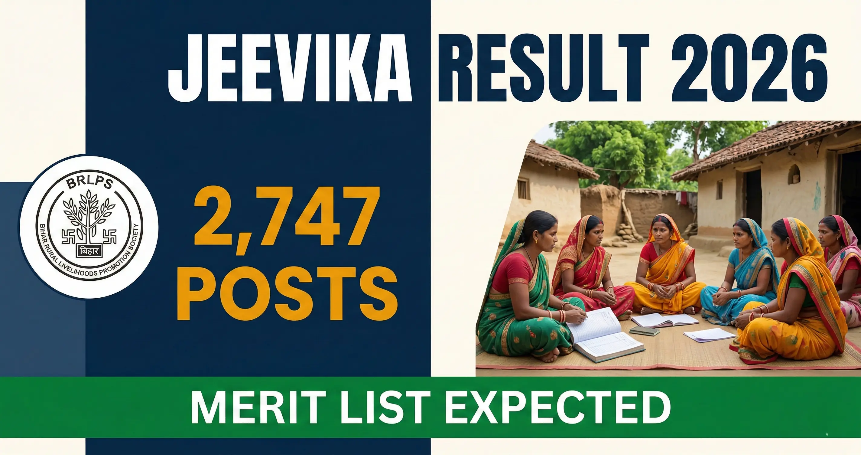 Bihar Jeevika Result 2026 - 2,747 Posts, Merit List Expected This Week