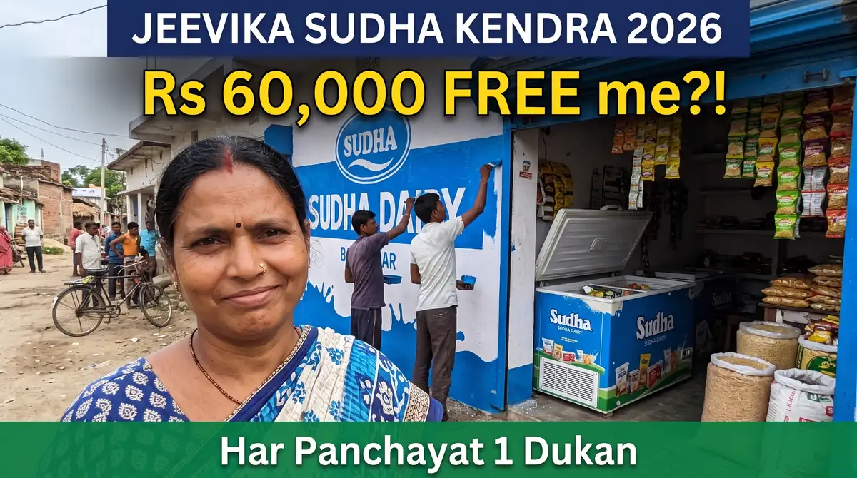Jeevika Sudha Bikri Kendra Yojana 2026 - Rs 60,000 Grant, Panchayat Me Sudha Dukan (Apply LIVE)
