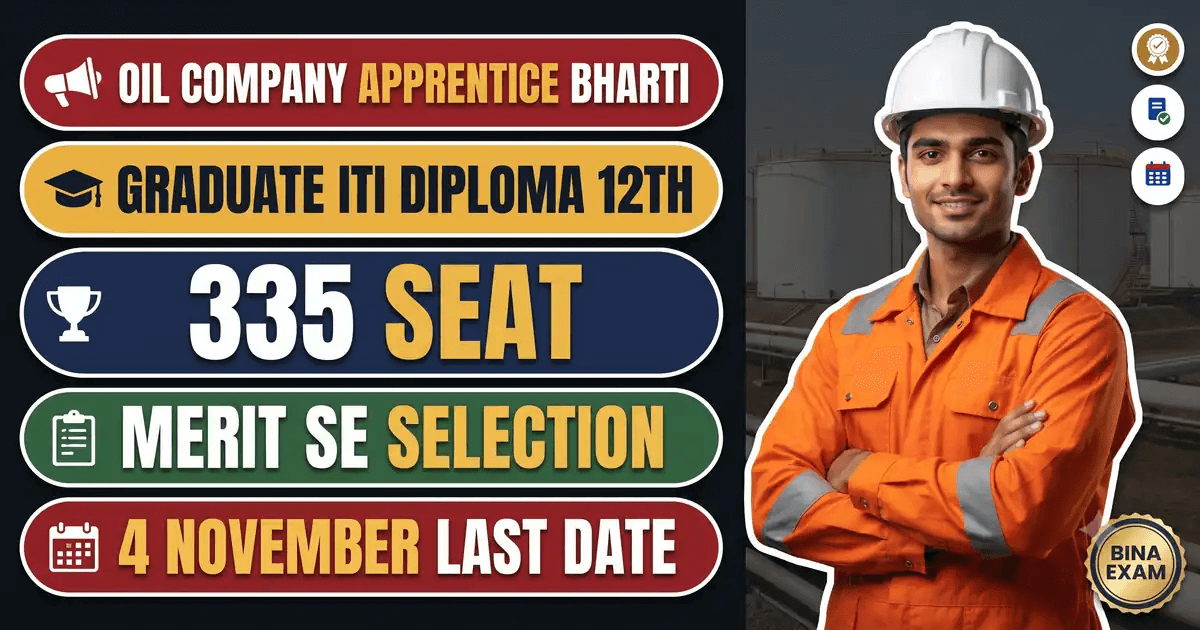 IOCL Apprentice Recruitment 2026 Western Region - 335 Seat, Graduate ...